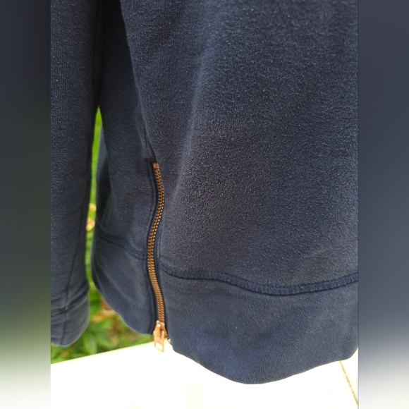 Lululemon Athleta  small cozy double zipper design crewneck sweatshirt blue - Picture 3 of 9